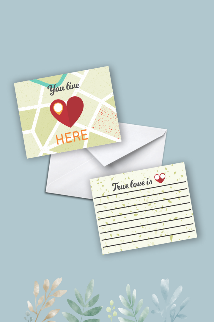 You Live Here Greeting Card - Lazy Lush