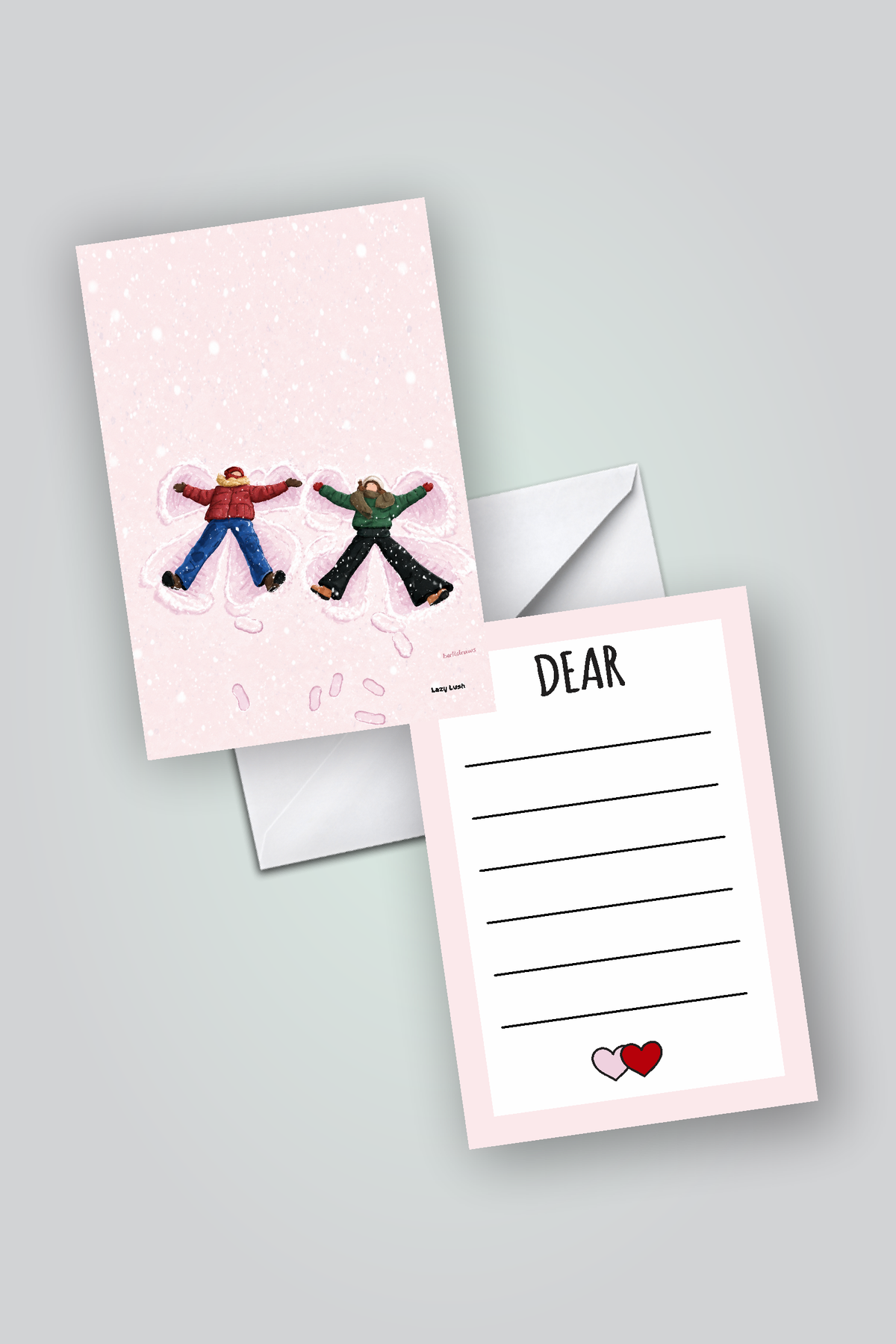 Snow couple Greeting Card