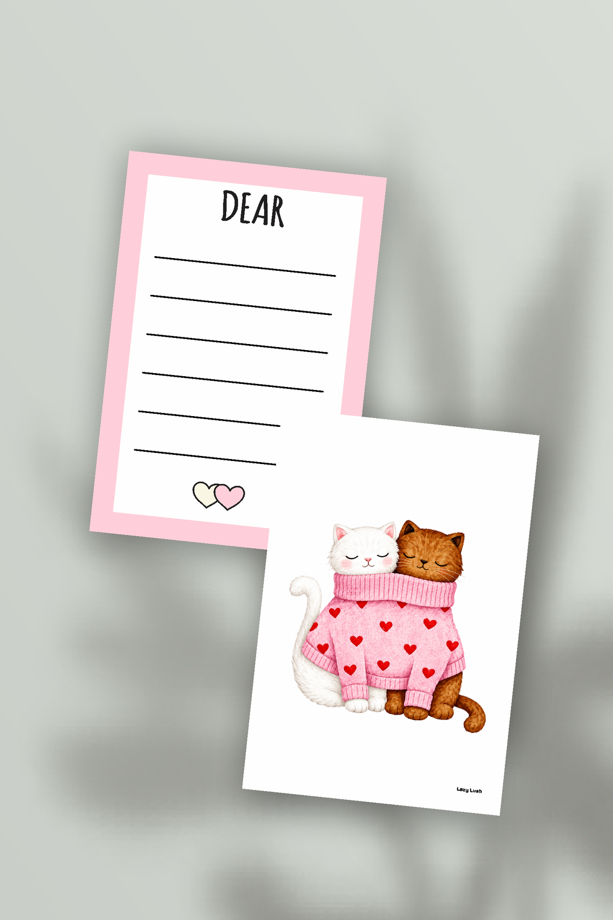 Cat Lovers Greeting Card