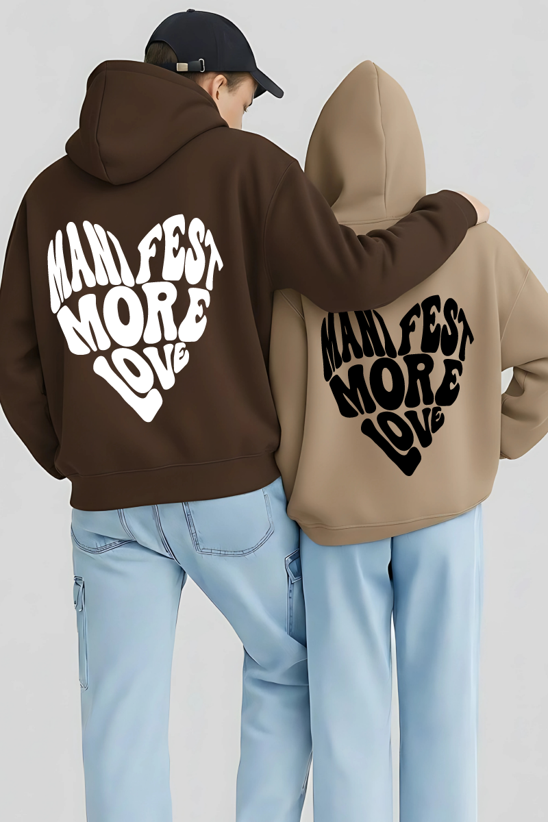 Manifest More Love Couple Hoodies — Pack of 2
