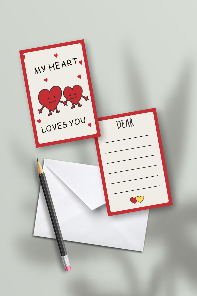 My heart loves you Greeting card - Lazy Lush