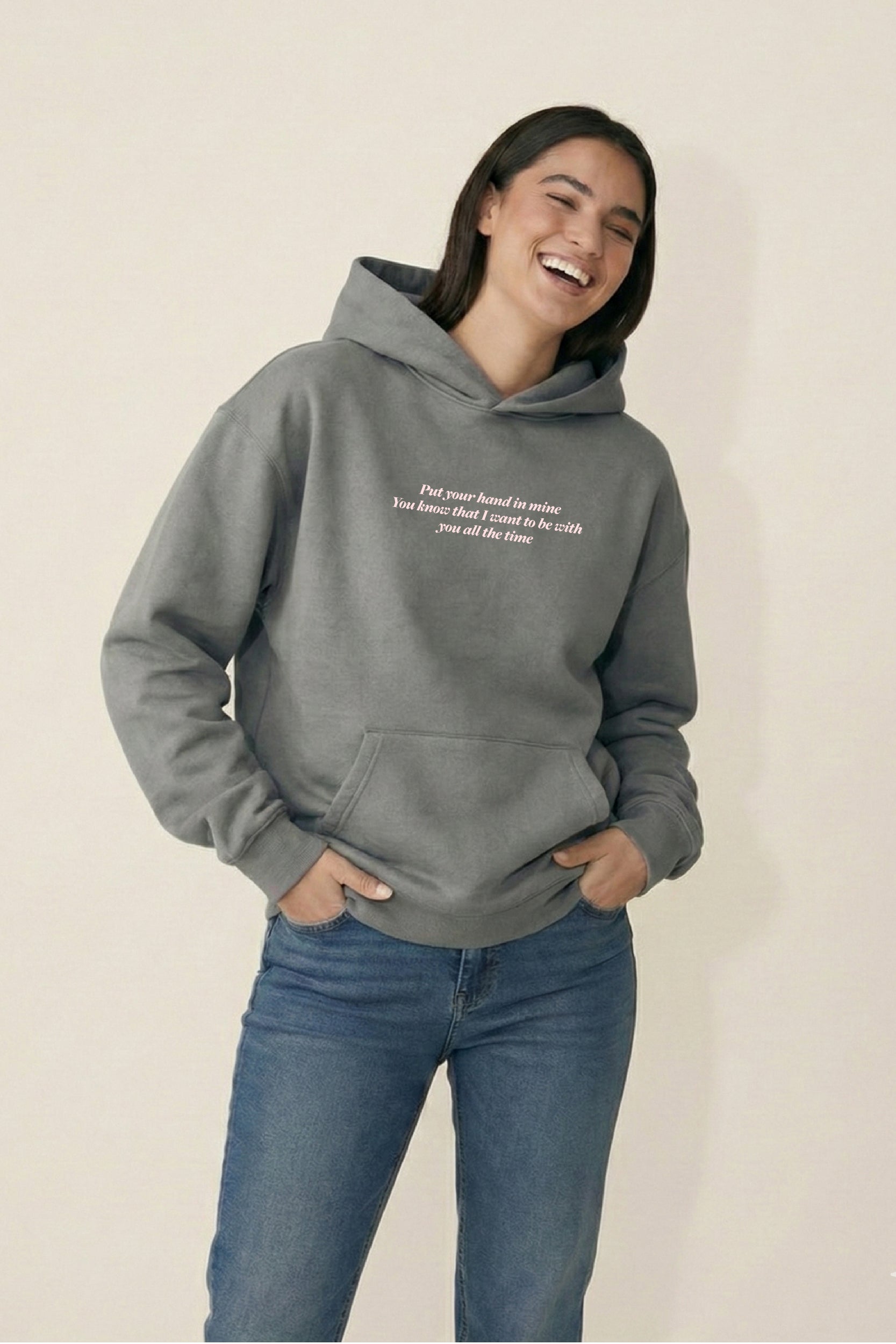 Put Your Hand in Mine Oversized Drop Shoulder Hoodies - Pack of 2