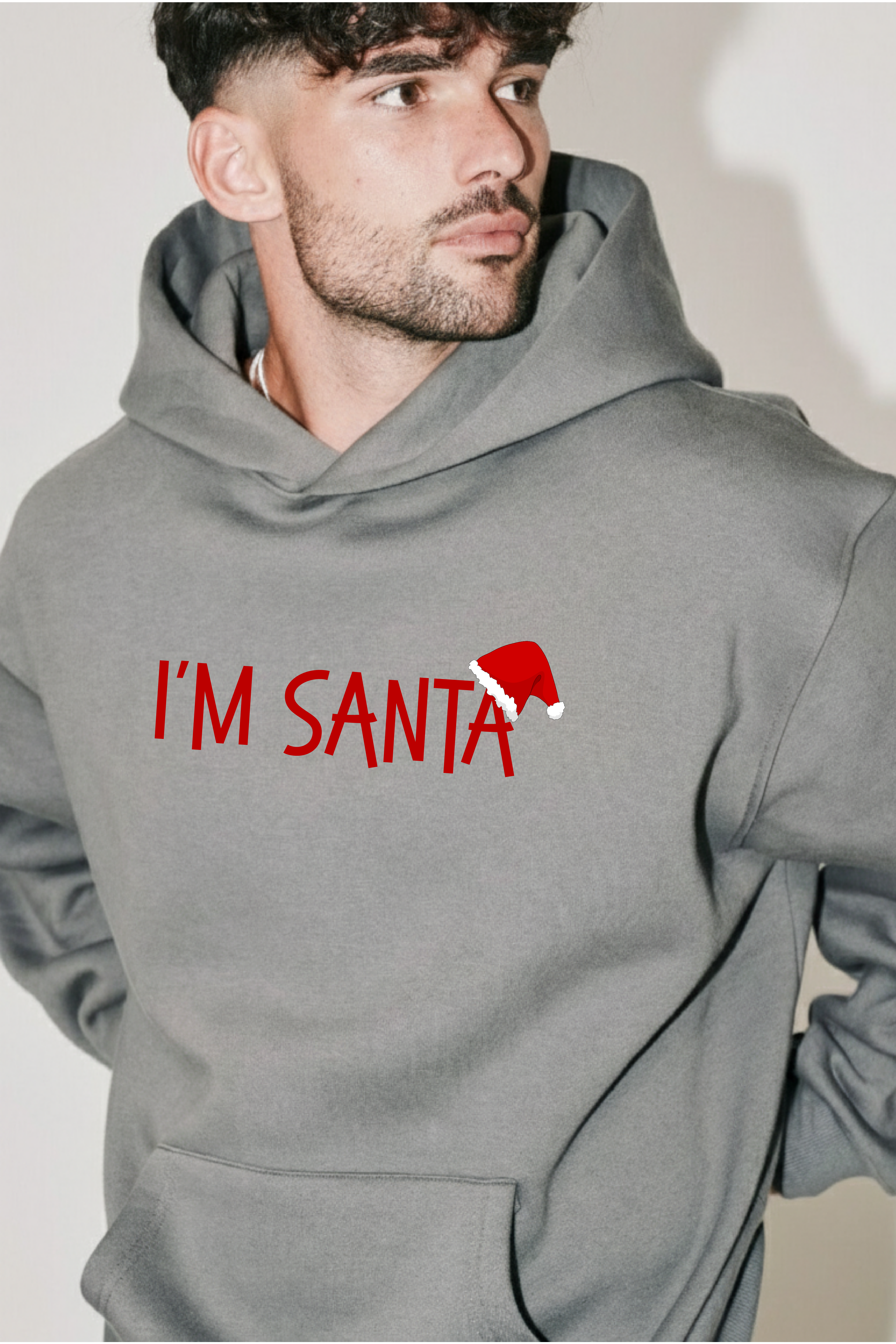 Santa’s Favorite Couple Oversized Drop Shoulder Hoodies - Pack of 2