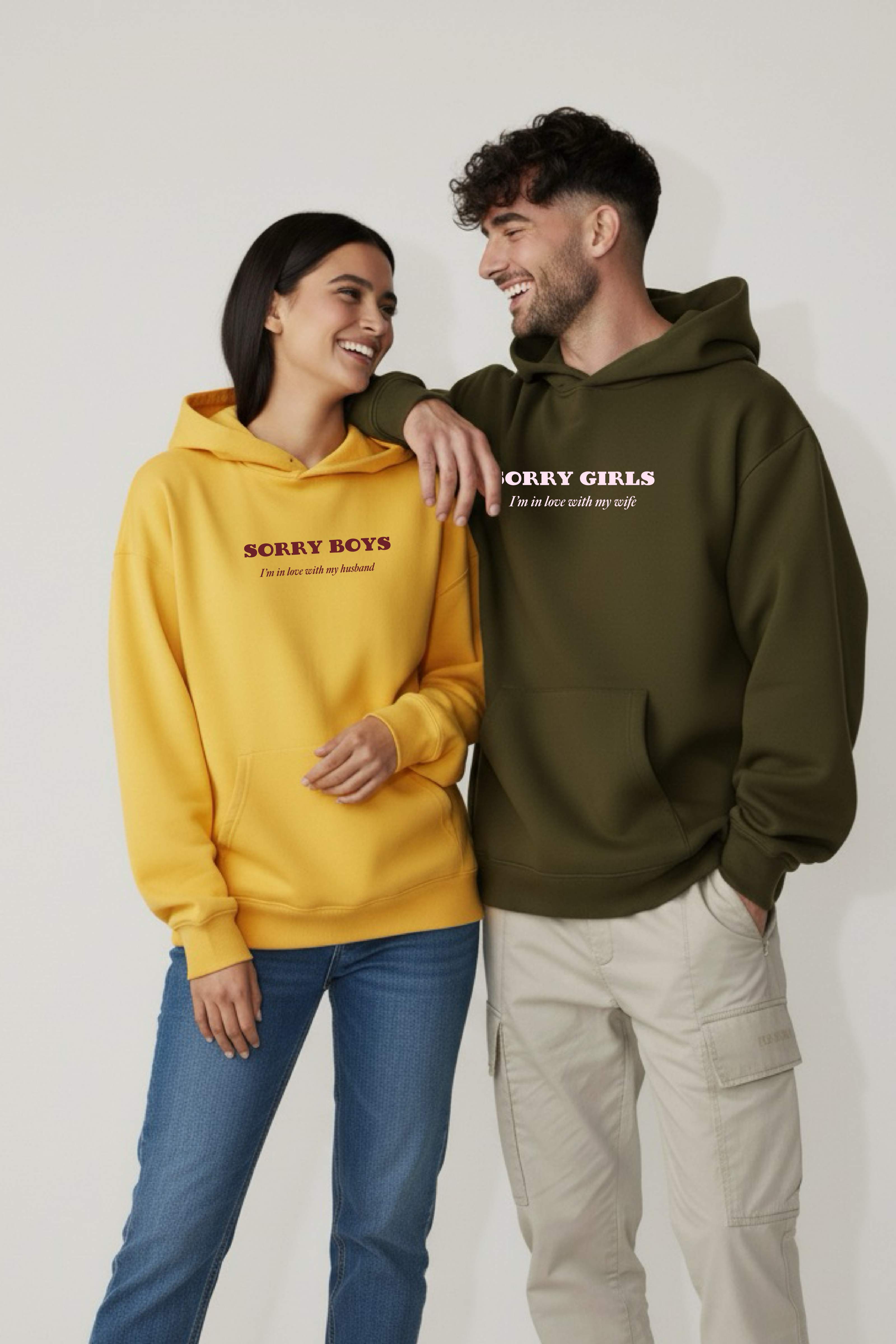 Sorry Girls & Boys Oversized Drop Shoulder Hoodies - Pack of 2