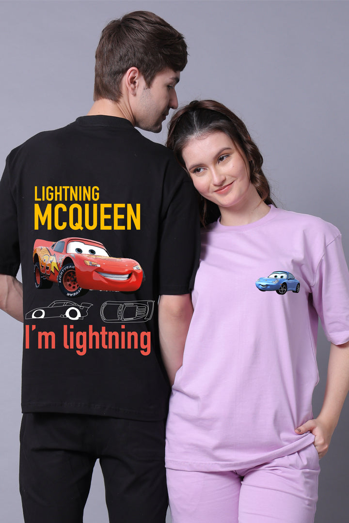 Speedster Romance Couple Oversized Tees — Pack of 2