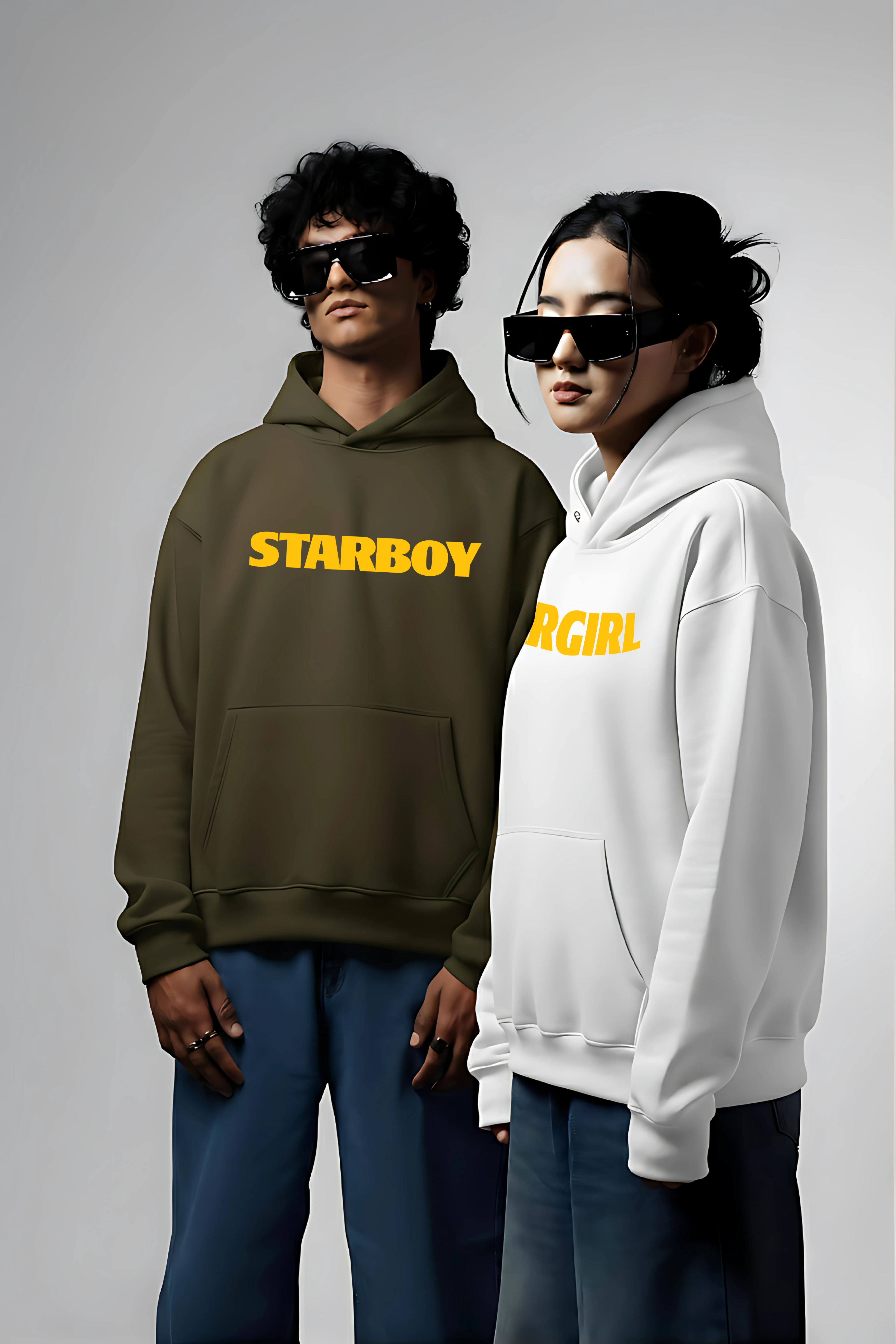Starboy & Stargirl Couple Hoodies — Pack of 2