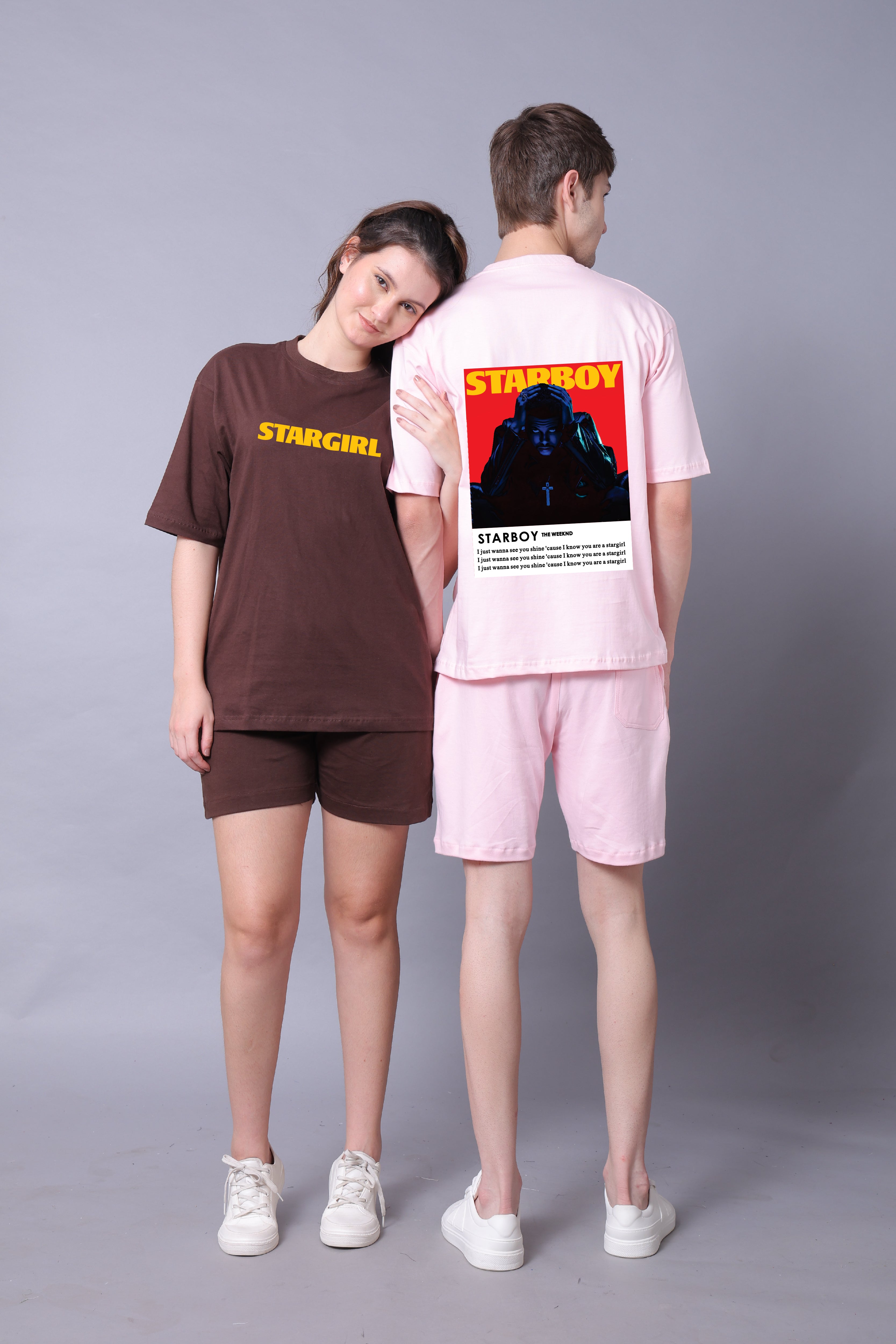 Starboy & Stargirl Couple Oversized Tees — Pack of 2