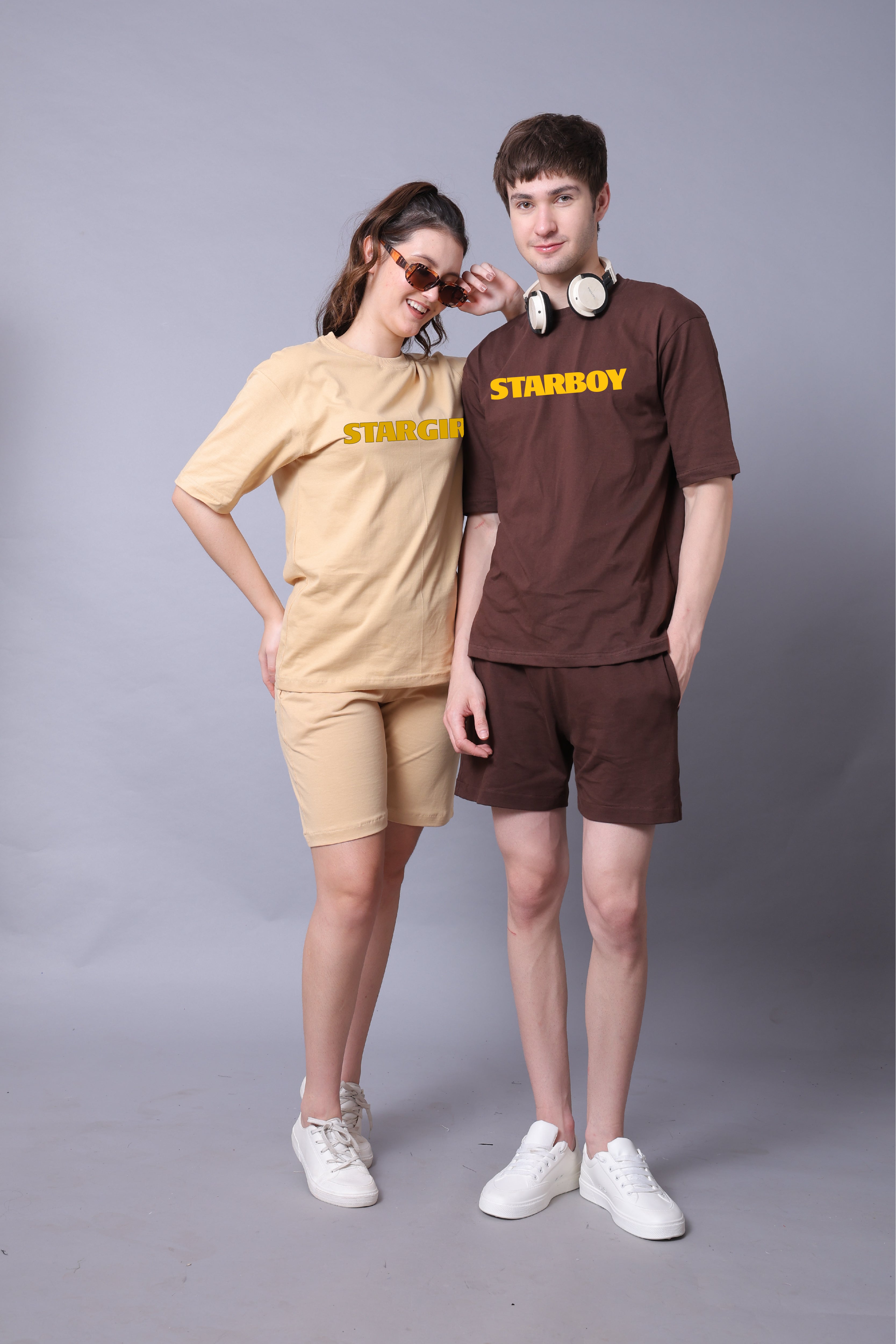 Starboy & Stargirl Couple Oversized Tees — Pack of 2