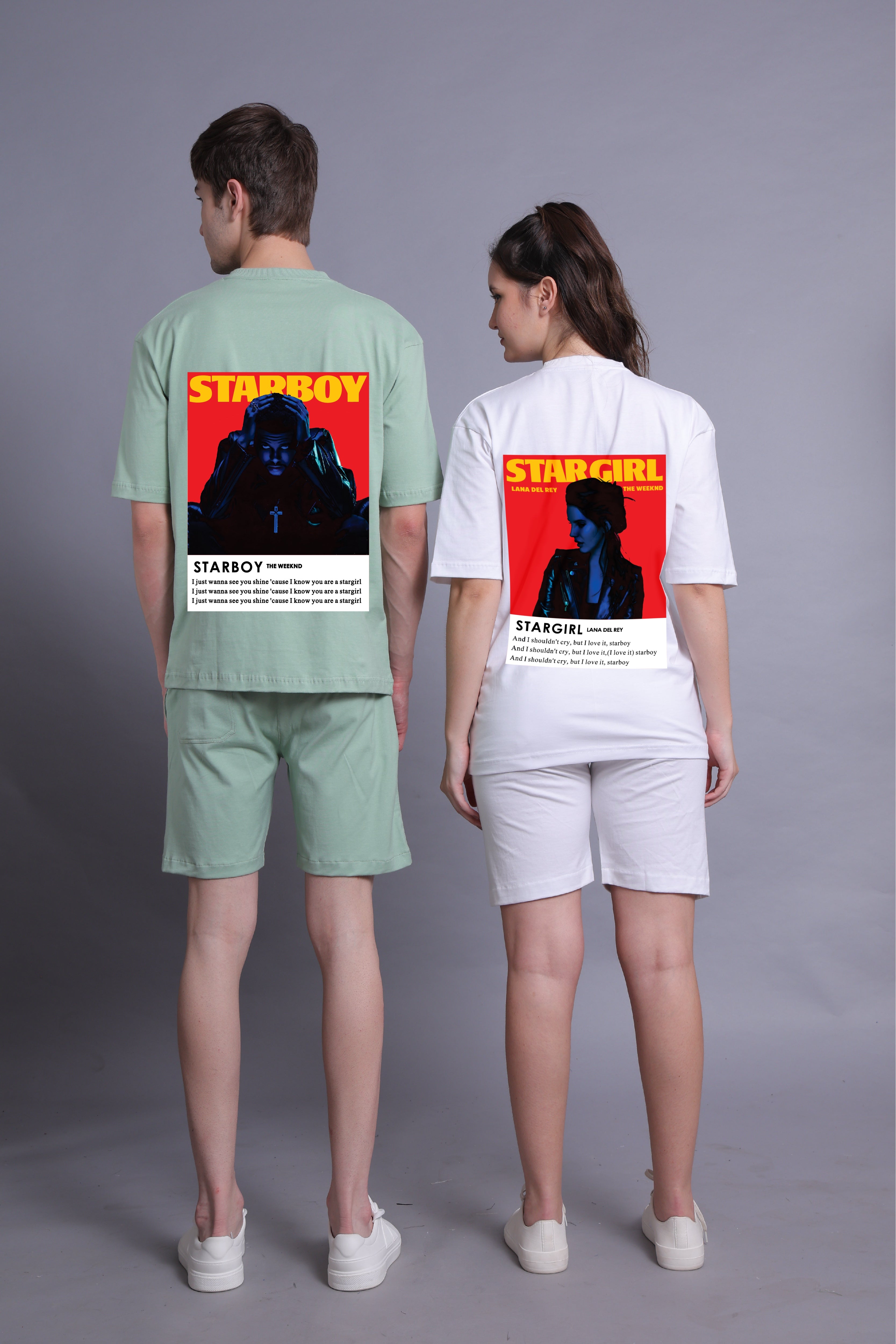 Starboy & Stargirl Couple Oversized Tees — Pack of 2