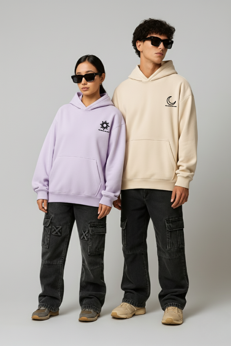 Sun Moon Couple Hoodies — Pack of 2