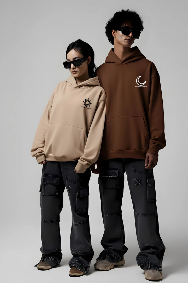 Sun Moon Couple Hoodies — Pack of 2