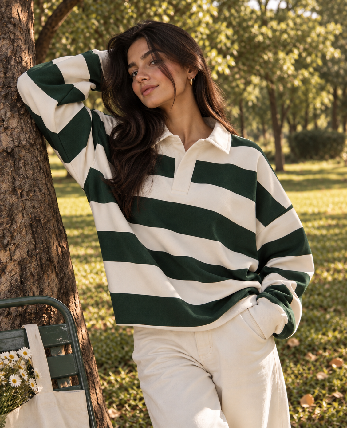 Rugby Stripe Sweatshirt