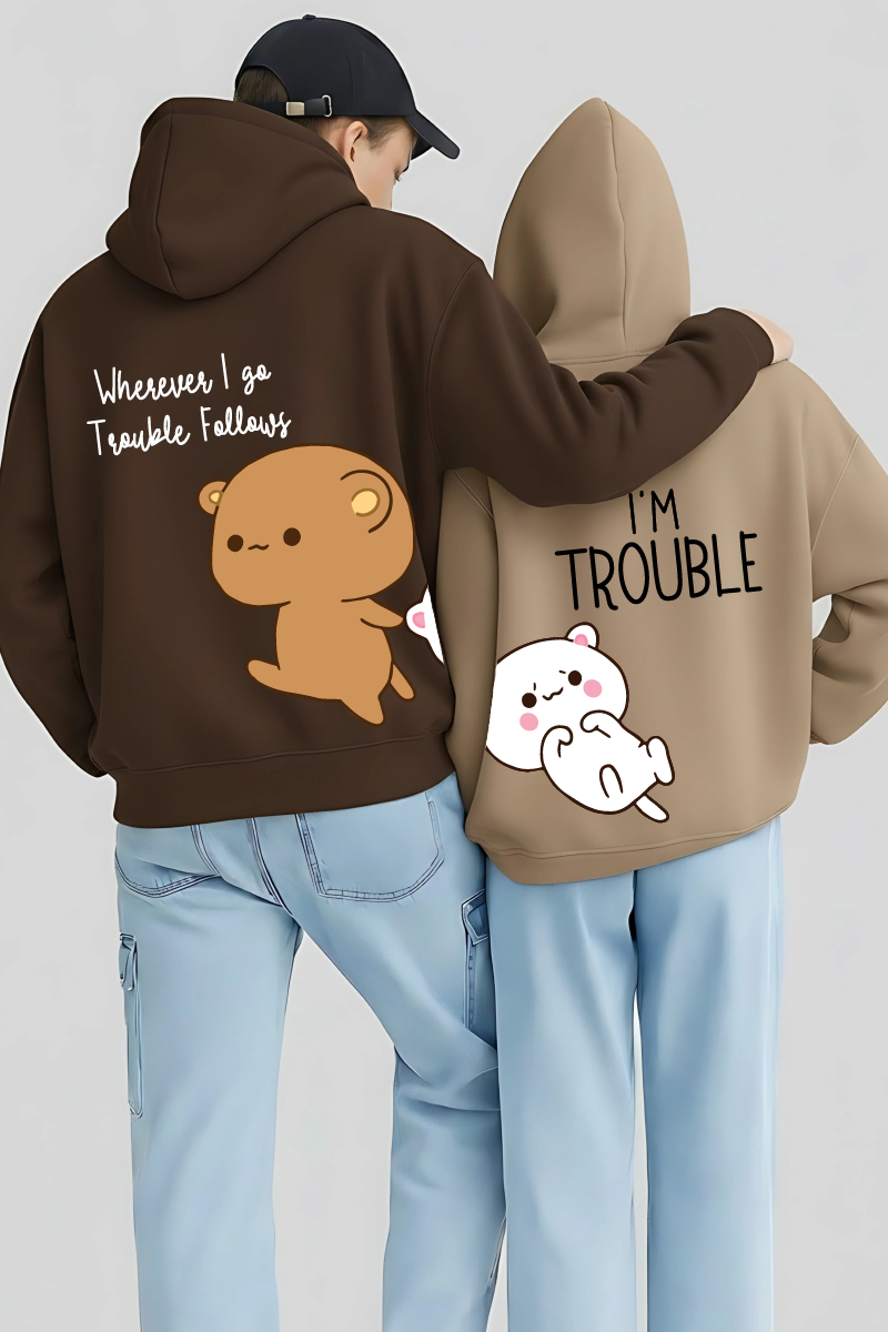 Trouble Duo Couple Hoodies — Pack of 2