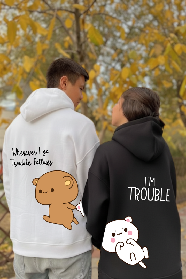 Trouble Duo Couple Hoodies — Pack of 2