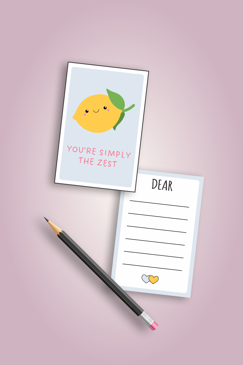You're simply the zest Greeting card - Lazy Lush