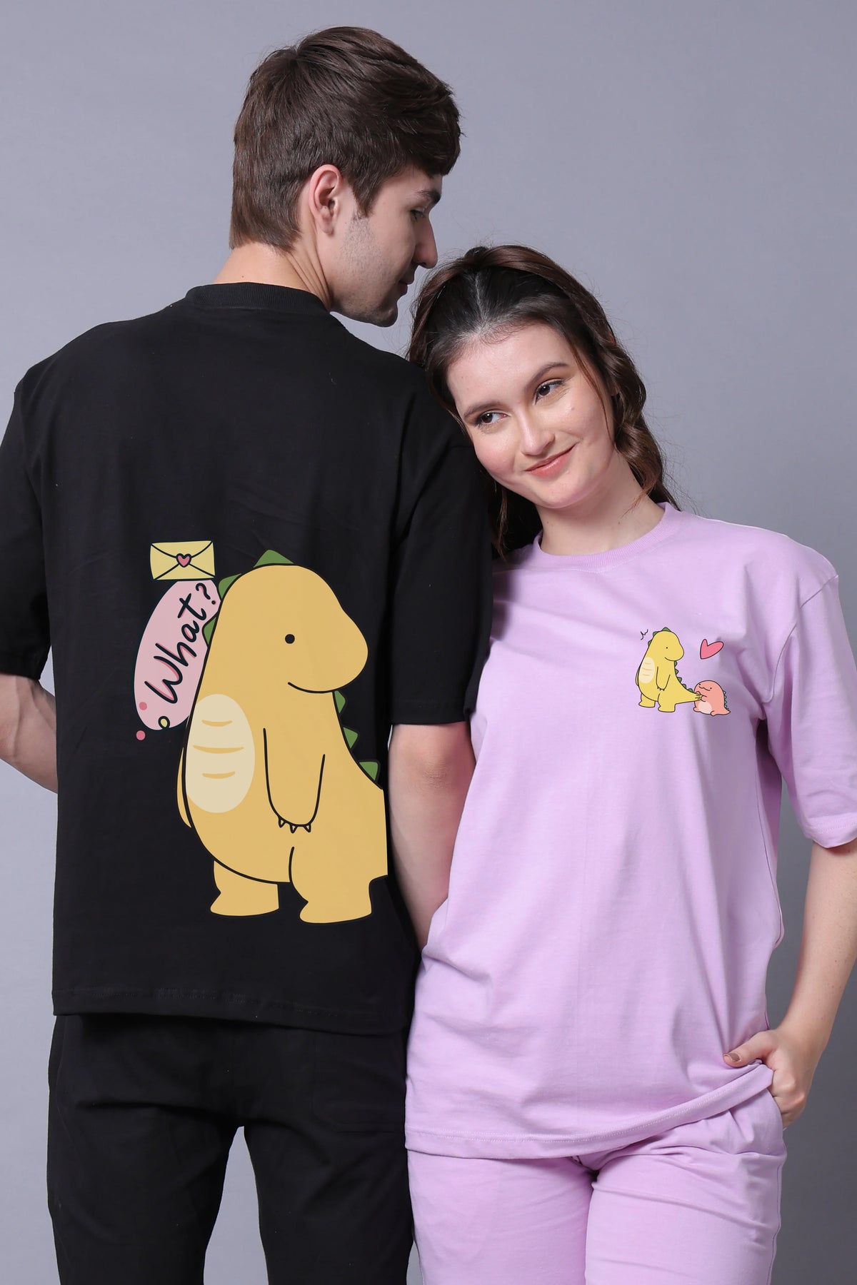 Dino Love Couple Co-Ord Sets (Pack of 2)