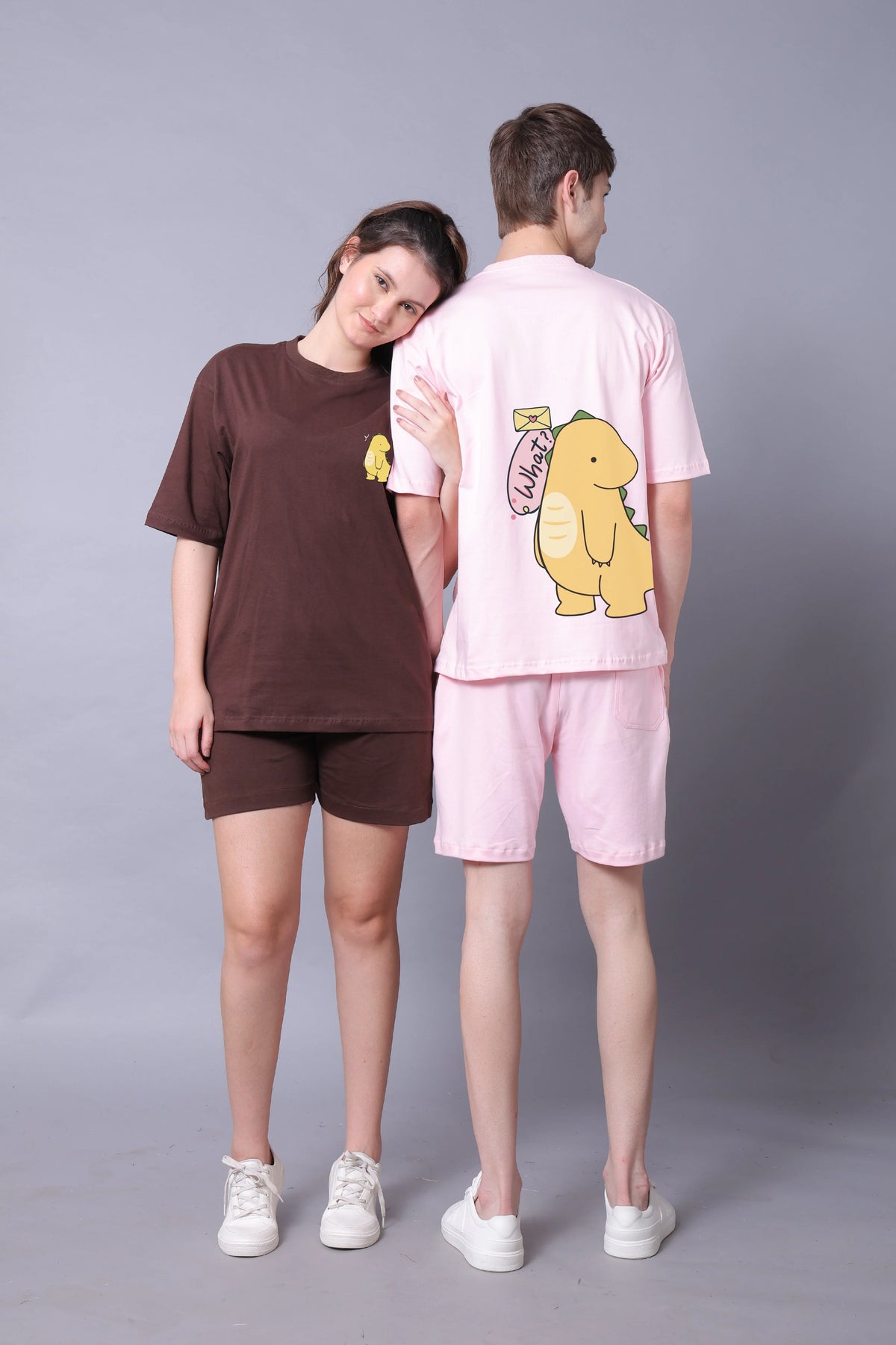 Dino Love Couple Co-Ord Sets (Pack of 2)