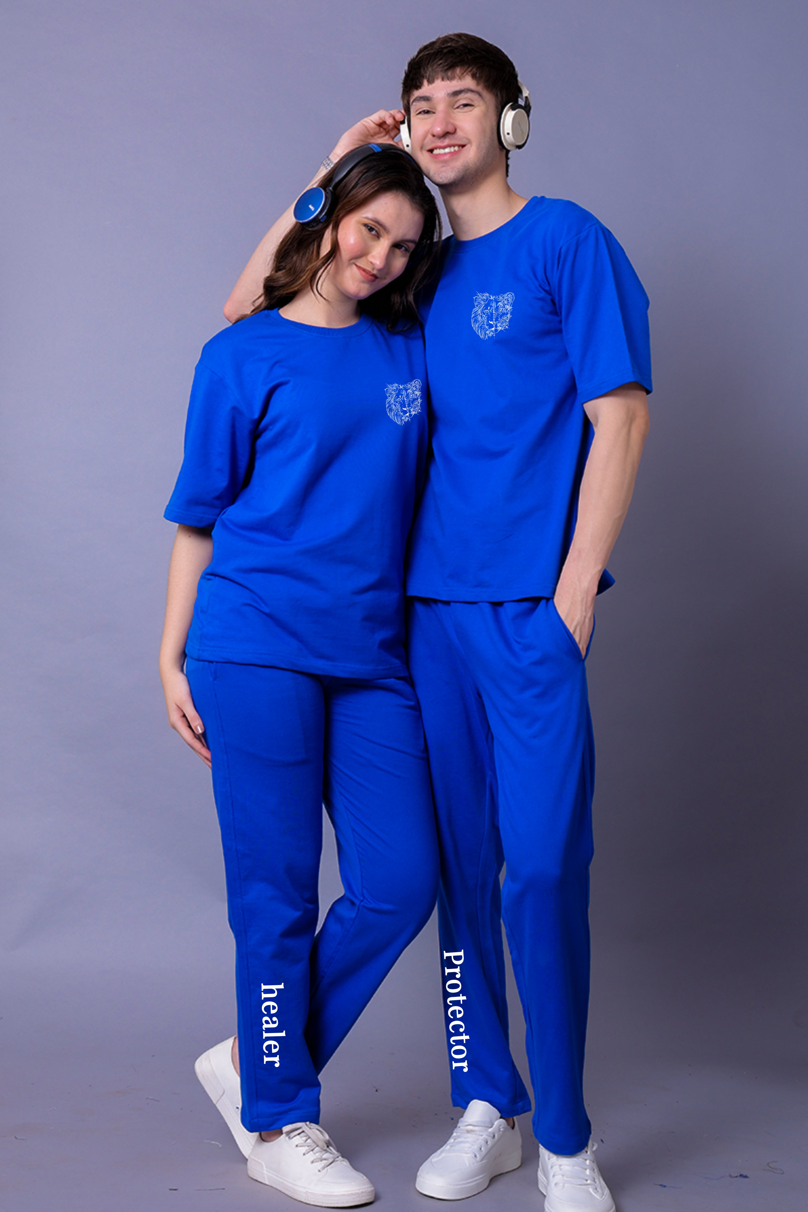 Strong Together Couple Co-Ord Set With Joggers (Pack of 2)