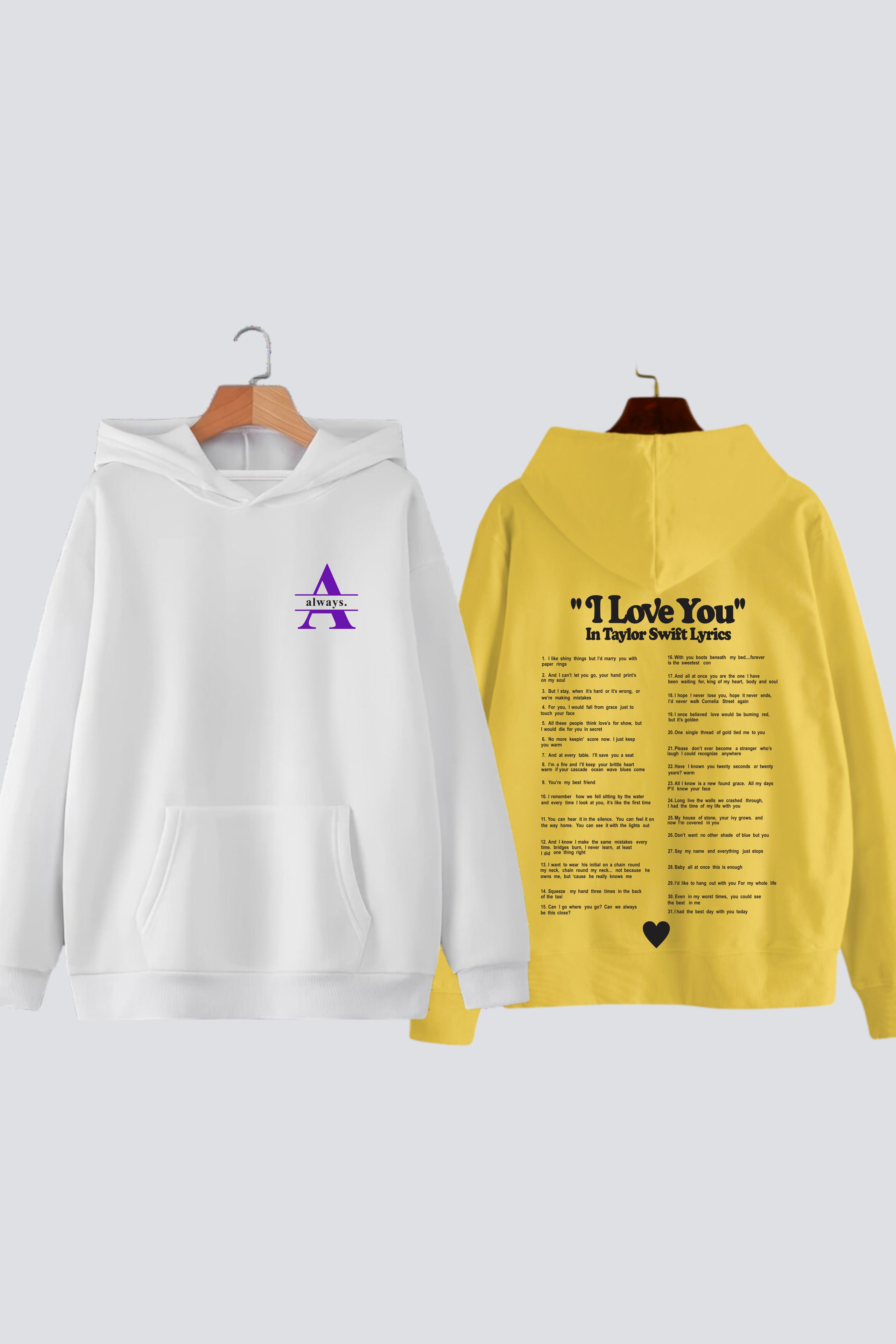 Taylor Swift Inspired Oversized Drop Shoulder Hoodies - Pack of 2
